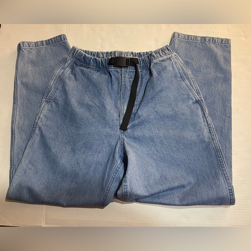 American Eagle Outfitters Relaxed Denim Blue Jeans Sz S NWT Retro Comfort